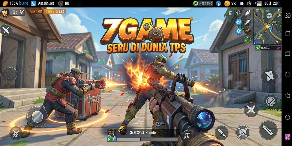 Tampilan seru gameplay TPS di 7GAME dengan pertarungan yang intens.