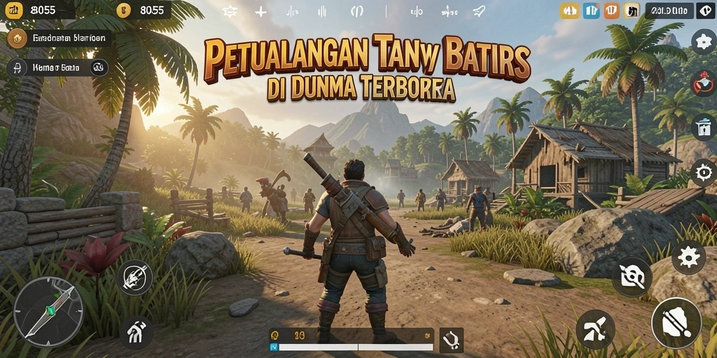 Tampilan menawan dari gameplay Open World di 8055.