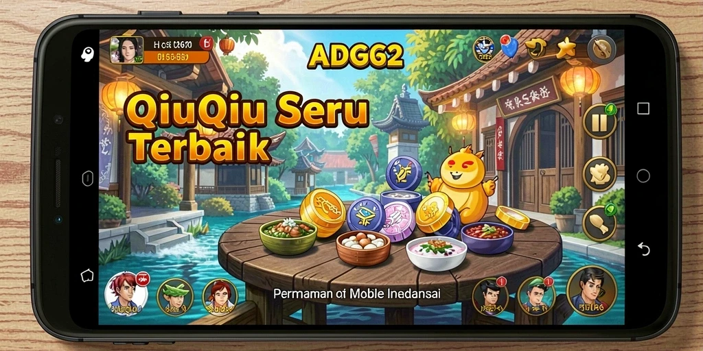 Tampilan gameplay QiuQiu yang mendebarkan dan penuh strategi.