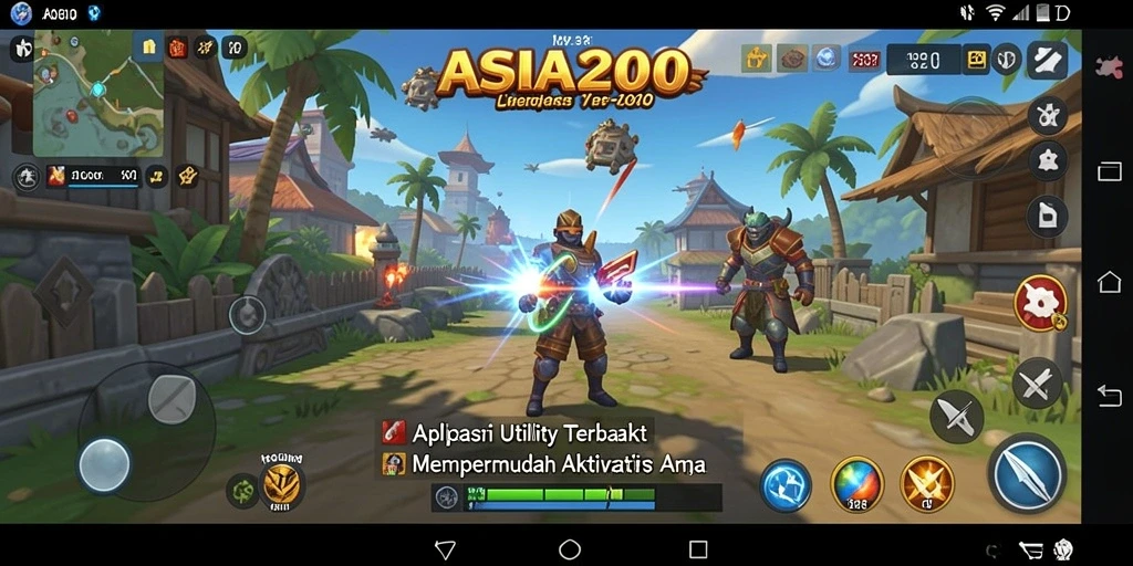 Tangkapan layar ASIA200 menampilkan fitur Utility yang membantu aktivitas pengguna.