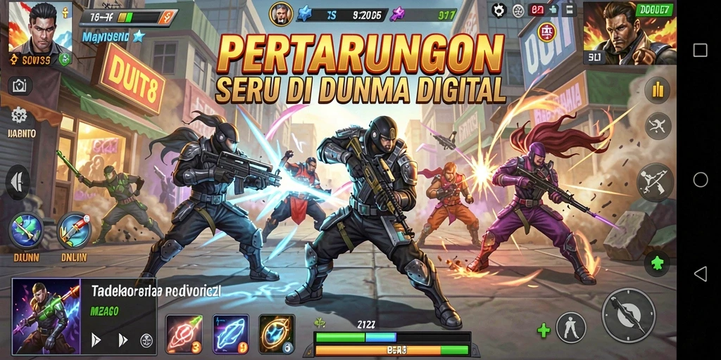 Tampilan menarik dari pertarungan seru dalam DUIT8.