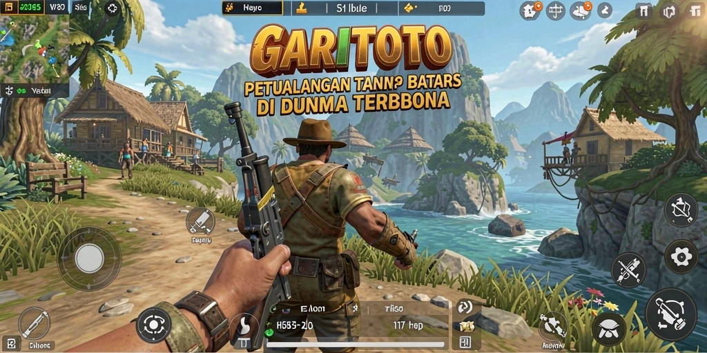 Screenshot GARITOTO menampilkan petualangan epik dalam dunia terbuka.