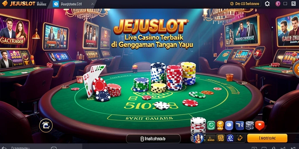 Tampilan gameplay langsung dari JEJUSLOT dengan dealer profesional.
