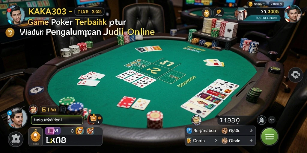 Tampilan gameplay menarik KAKA303 dalam bermain Poker.