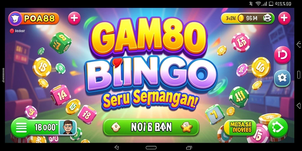 Tampilan screenshot utama POA88 dengan gameplay Bingo yang seru