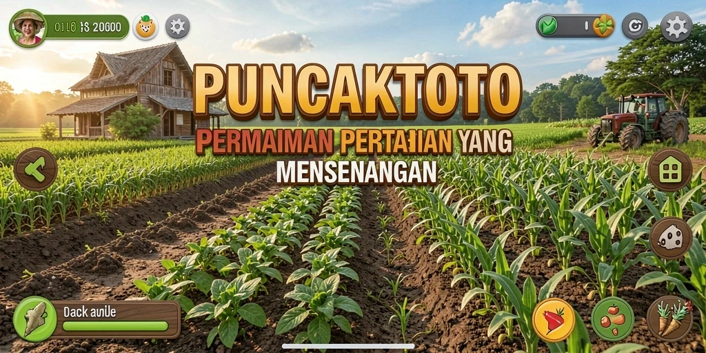Tampilan gameplay menarik dari PUNCAKTOTO dalam bertani.