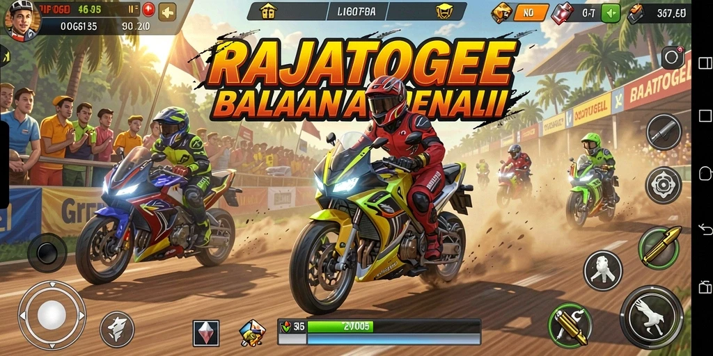 Gameplay balapan motor yang seru dan mendebarkan di RAJATOGEL.